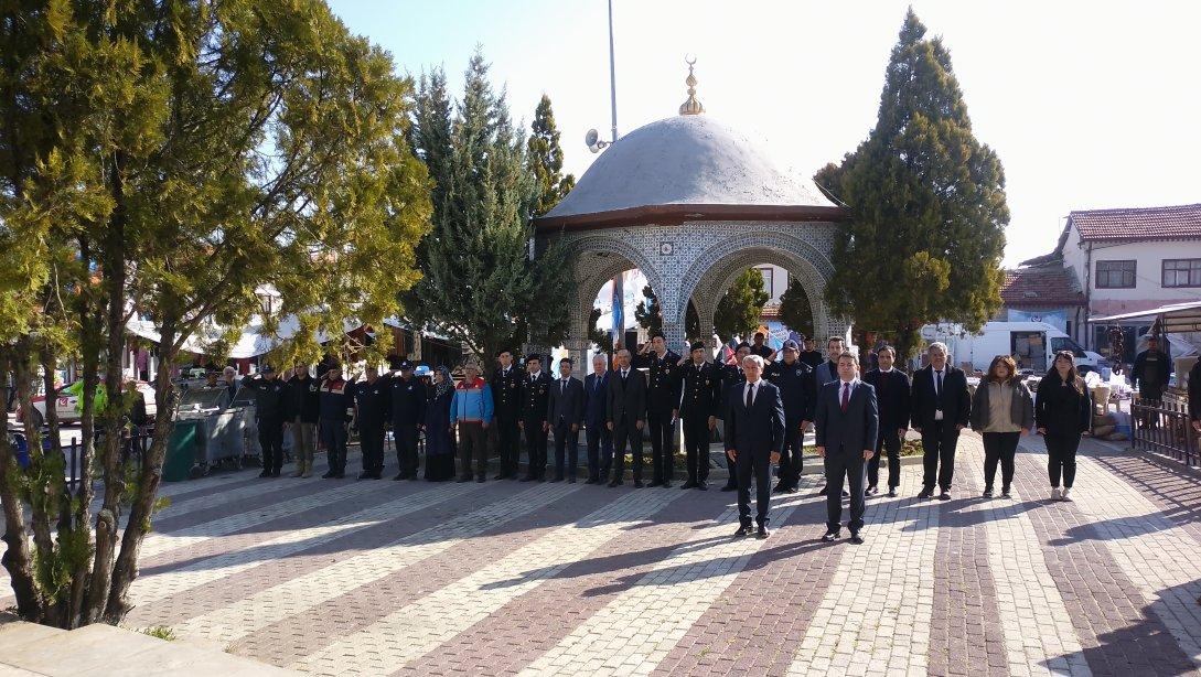 İlçemizde 18 Mart Çanakkale Zaferi ve Şehitleri Anma Günü çelenk sunma töreni yapıldı