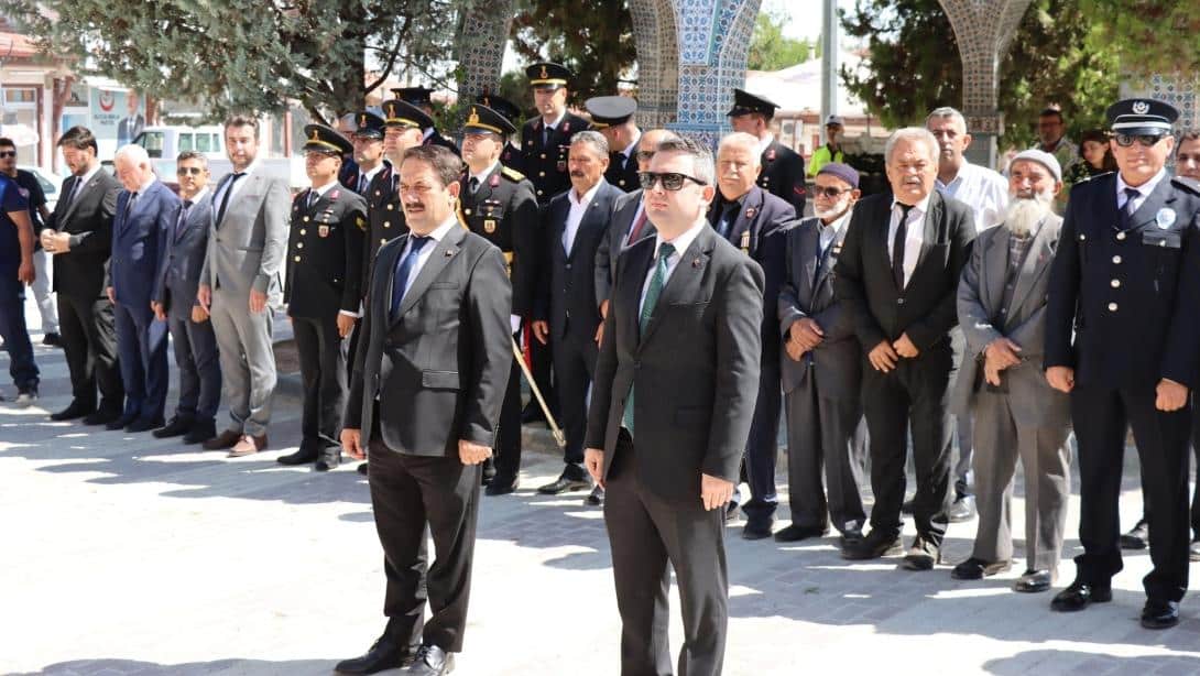 İlçemizde 30 Ağustos Çelenk Sunma Töreni